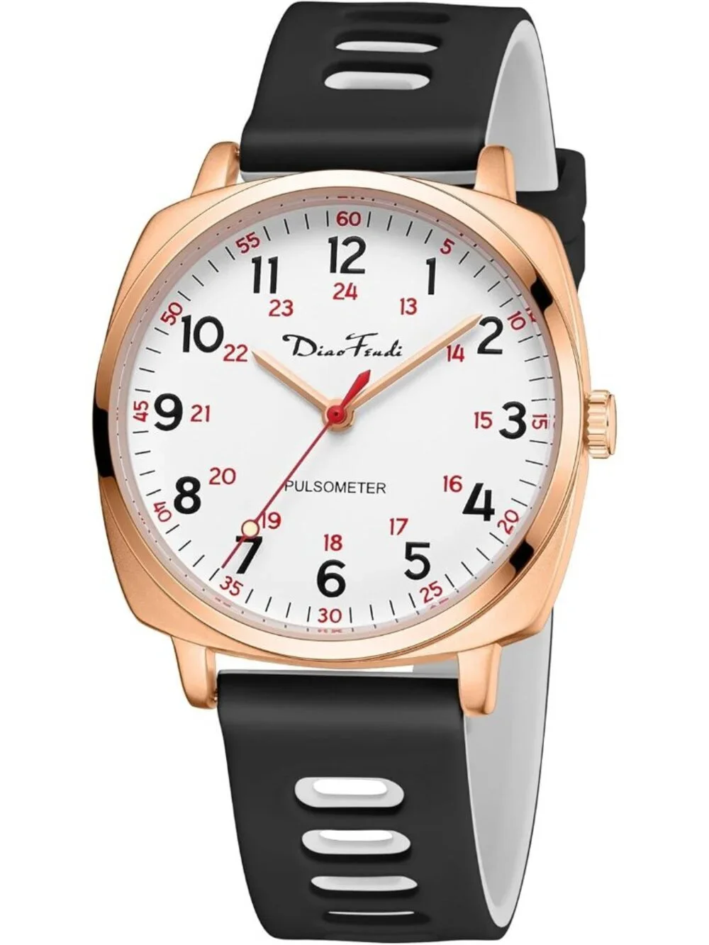 Diaofendi Women's Black Rose Gold Analog Medical Professional Waterproof Watch